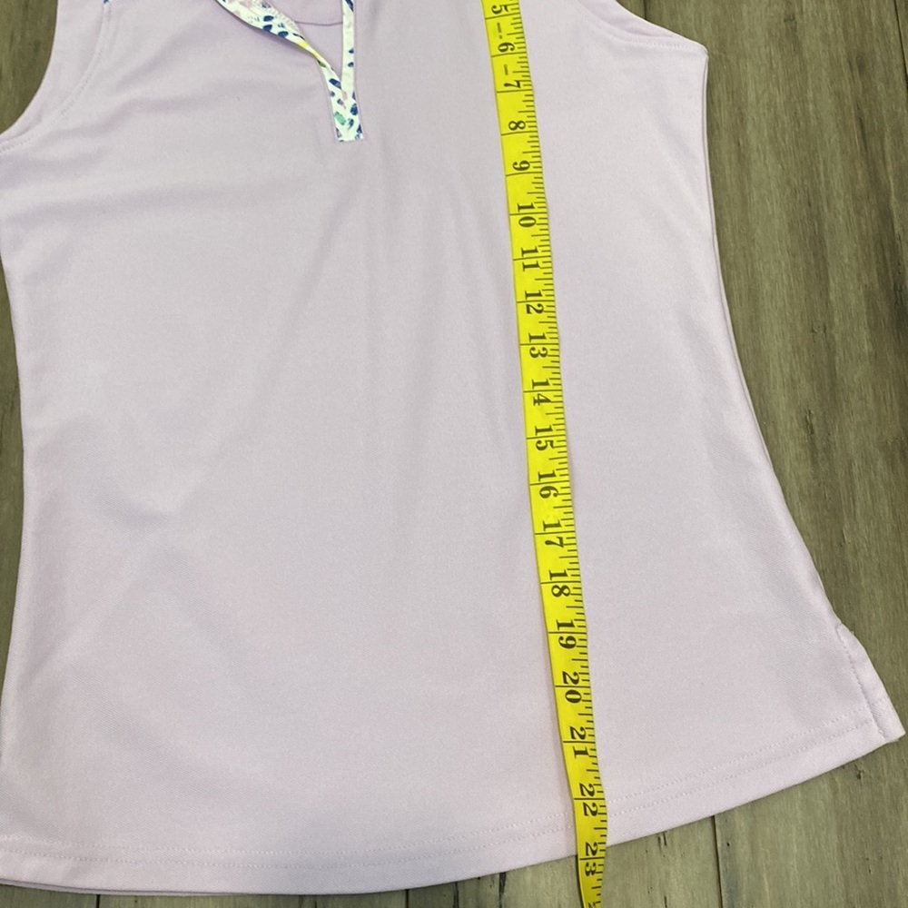 Pebble Beach dry Luxe Performance sleeveless polo tennis top - Picture 6 of 6